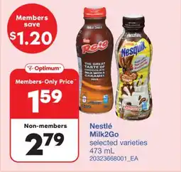 Wholesale Club MILK2GO offer