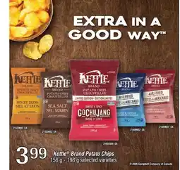 Fortinos KETTLE BRAND POTATO CHIPS, 156 G - 198 G offer