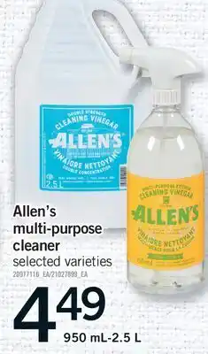 Fortinos ALLEN'S MULTI-PURPOSE CLEANER offer
