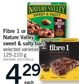 Fortinos NATURE VALLEY SWEET & SALTY BARS offer