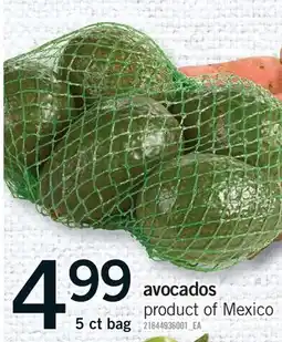 Fortinos AVOCADOS, 5 CT BAG offer