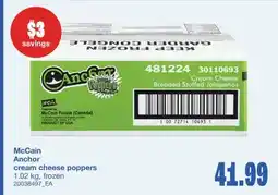 Wholesale Club ANCHOR CREAM CHEESE POPPERS offer