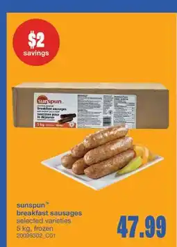 Wholesale Club BREAKFAST SAUSAGES offer