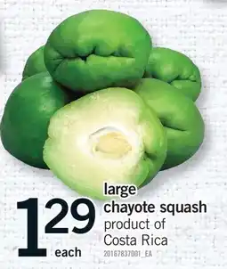 Fortinos LARGE CHAYOTE SQUASH offer
