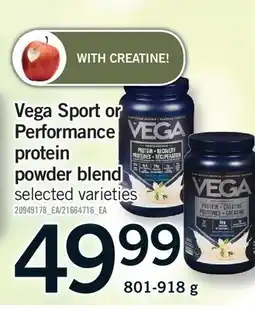 Fortinos VEGA SPORT OR PERFORMANCE PROTEIN POWDER BLEND offer