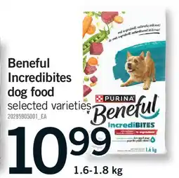 Fortinos BENEFUL INCREDIBITES DOG FOOD offer