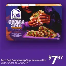 Walmart Taco Bell Crunchwrap Supreme meal kit offer