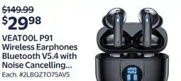 Walmart Wireless Earphones Bluetooth V5.4 with Noise Cancelling offer