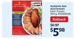 Walmart Authentic Asia duck breasts offer