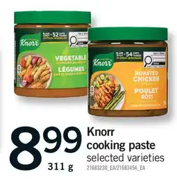 Fortinos KNORR COOKING PASTE offer