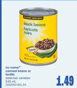 Wholesale Club CANNED BEANS OR LENTILS offer