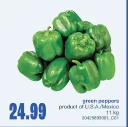 Wholesale Club GREEN PEPPERS offer