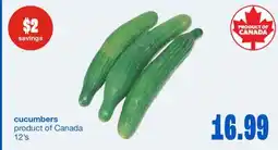 Wholesale Club CUCUMBERS, 12'S offer
