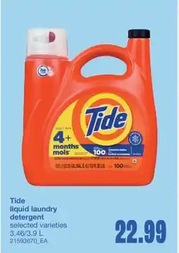Wholesale Club LIQUID LAUNDRY DETERGENT, 3.46/3 offer