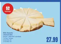 Wholesale Club ELITE SWEETS CHEESECAKE offer