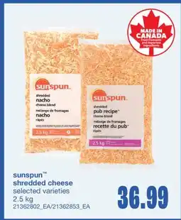 Wholesale Club SHREDDED CHEESE offer
