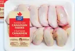 Walmart Maple Leaf Fresh Whole or Seasoned Split Chicken Wings offer