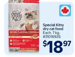 Walmart Special Kitty dry cat food offer