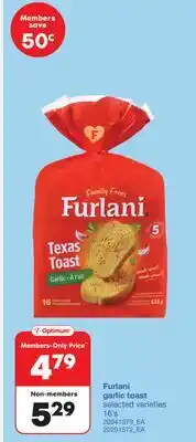 Wholesale Club GARLIC TOAST, 16'S offer