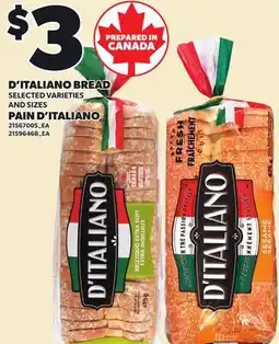 Independent Grocer D'ITALIANO BREAD offer