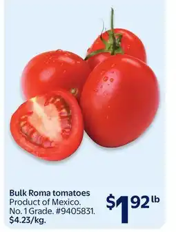Walmart Bulk Roma tomatoes offer