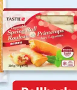 Walmart Tastie vegetable spring roll offer