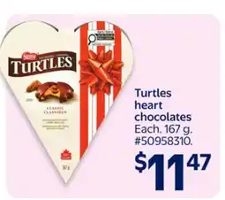 Walmart Turtles heart chocolates offer