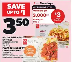 Independent Grocer PC OR BLUE MENU ENTRÉES offer