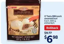 Walmart O'Tasty BBQ pork steamed bun offer