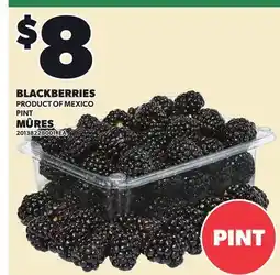 Independent Grocer BLACKBERRIES, PINT offer