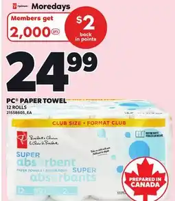 Independent Grocer PC PAPER TOWEL, 12 ROLLS offer