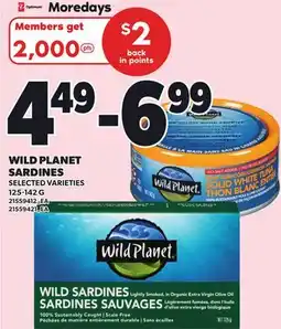 Independent Grocer WILD PLANET SARDINES offer