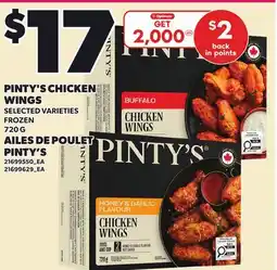 Independent Grocer PINTY'S CHICKEN WINGS offer