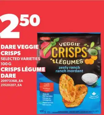 Independent Grocer DARE VEGGIE CRISPS offer