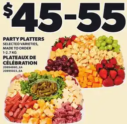 Independent Grocer PARTY PLATTERS offer