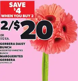 Independent Grocer GERBERA DAISY BUNCH, BUNCH offer