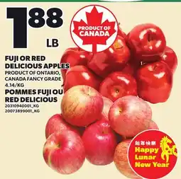 Independent Grocer FUJI OR RED DELICIOUS APPLES offer