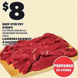 Independent Grocer BEEF STIR FRY STRIPS offer