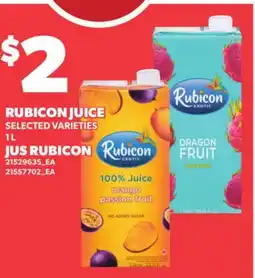 Independent Grocer RUBICON JUICE offer