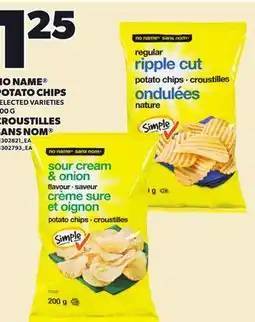 Independent Grocer NO NAME POTATO CHIPS offer