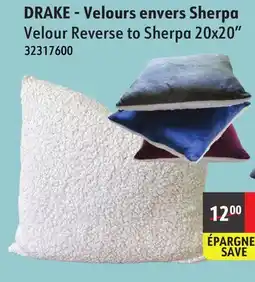 Sushi Shop Velour Reverse to Sherpa 20x20 offer