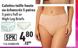 Sushi Shop 5 pairs Full or High Leg Briefs offer