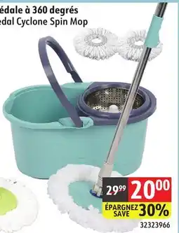 Sushi Shop 360 Degree Foot Pedal Cyclone Spin Mop, 5L - 8L offer