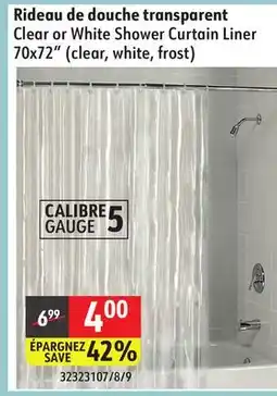 Sushi Shop Clear or White Shower Curtain Liner offer