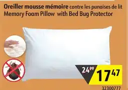 Sushi Shop Memory Foam Pillow with Bed Bug Protector offer