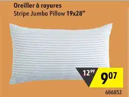 Sushi Shop Stripe Jumbo Pillow 19x28 offer