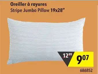 Sushi Shop Stripe Jumbo Pillow 19x28 offer