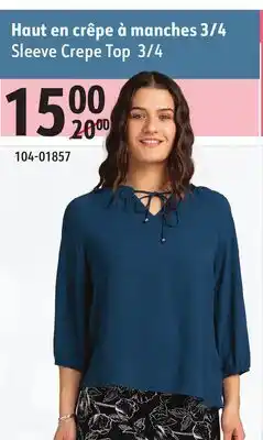 Sushi Shop Sleeve Crepe Top 3/4 offer