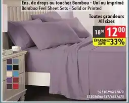 Sushi Shop Bamboo Feel Sheet Sets - Solid or Printed offer