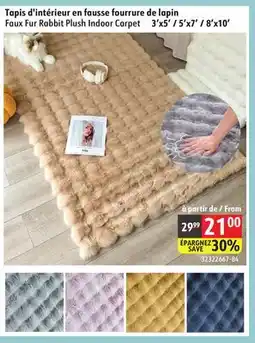 Sushi Shop Faux Fur Rabbit Plush Indoor Carpet offer